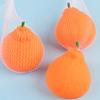 1/2/3/Pcs Orange Squeeze Toy with Mesh Bag Stress Relieving Dekopon Tangerine Toy Stretchy Anti-anxiety Simulation Fruit Sensory Fidget Toy