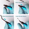 Deburring Tool Set with 11pcs High Speed Steel Swivel Blades Burr Removal Tool for Metal Resin PVC Pipes Copper Plastic Aluminum
