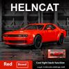 Dodge Challenger Hellcat Toy Car for 1: 32 Scale Die Cast Metel Cars Toy Pull Back Hellcat Model Cars with Sound and Light