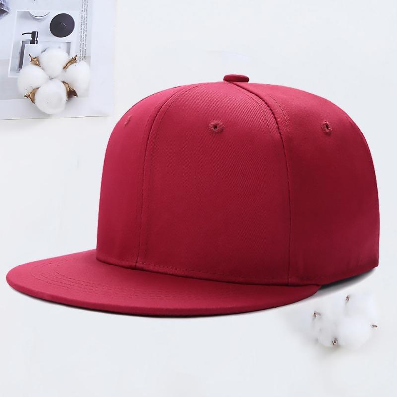 Hip Hop Flat Rim Hat Embroidery Summer Travel Shade Street Dance Flat Rim Hat Men