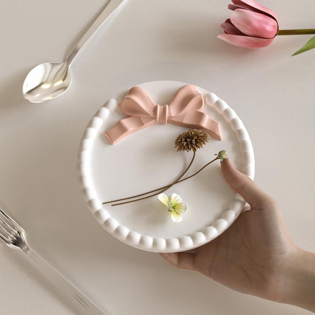 DIY Form, Quadratisch, Rund, Fliege, Untersetzer mit Blasenperlen, Ins-Stil, Aromatherapie-Gipsform, Schale, Silikonform