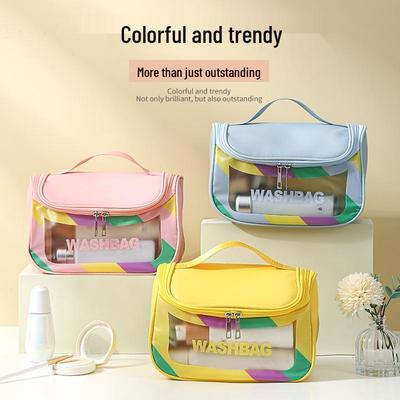 Colorful Waterproof Travel Cosmetic Bag with Large Capacity