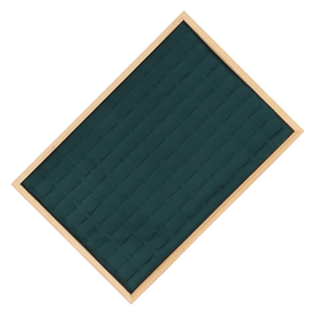 Schmuckschubladen-Organizer Mehrzweck 100 Fächer Ring-Schubladen-Aufbewahrungseinsatz für Juweliergeschäft Messe Grün