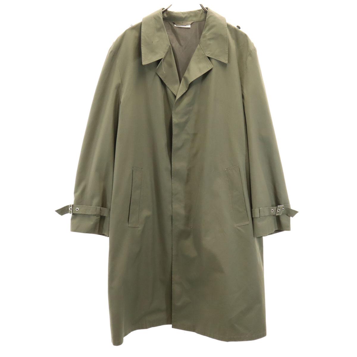 

EAST GERMANY ARMY 70s 80s vintage Raincoat K52 khaki military Men s Used