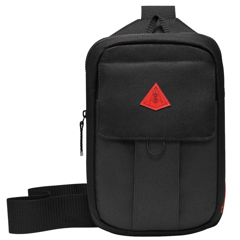 

Тканевая поясная сумка кроссбоди Nike, сумка-слинг унисекс черная повседневная DH7158-010 чёрный