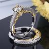 Original Design Of Jewelry, Classic Gold Six-Claw Ring, High Carbon Diamond Super Flash Wedding Ring