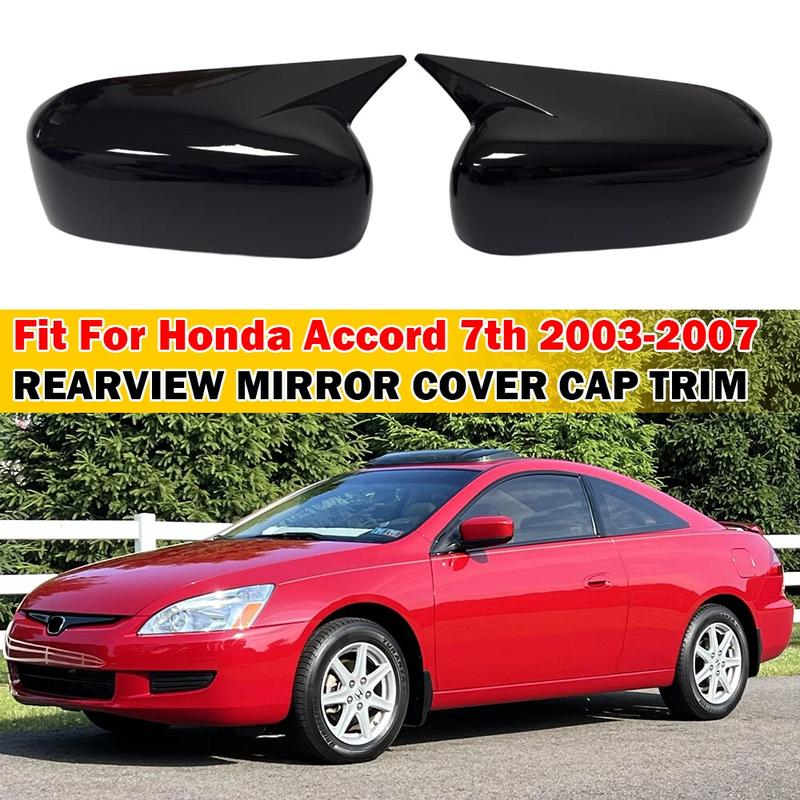 For Honda Accord 7th 2003-2007 Car Sticker Rearview Side Mirror Cover Wing Cap Exterior Case Trim Accessories Vehicle Decoration