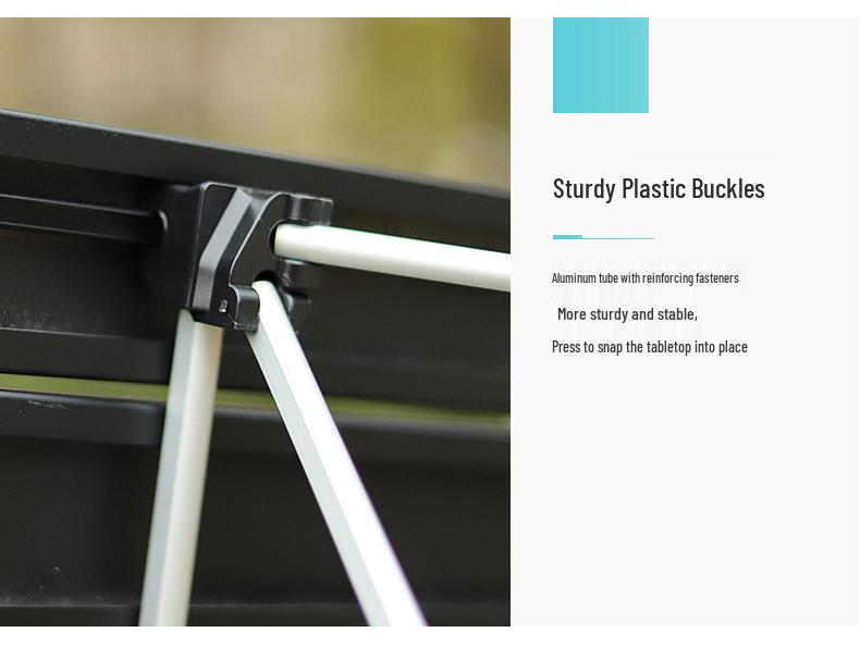 Portable Aluminum Folding Outdoor Table for Camping, Picnics, and BBQs