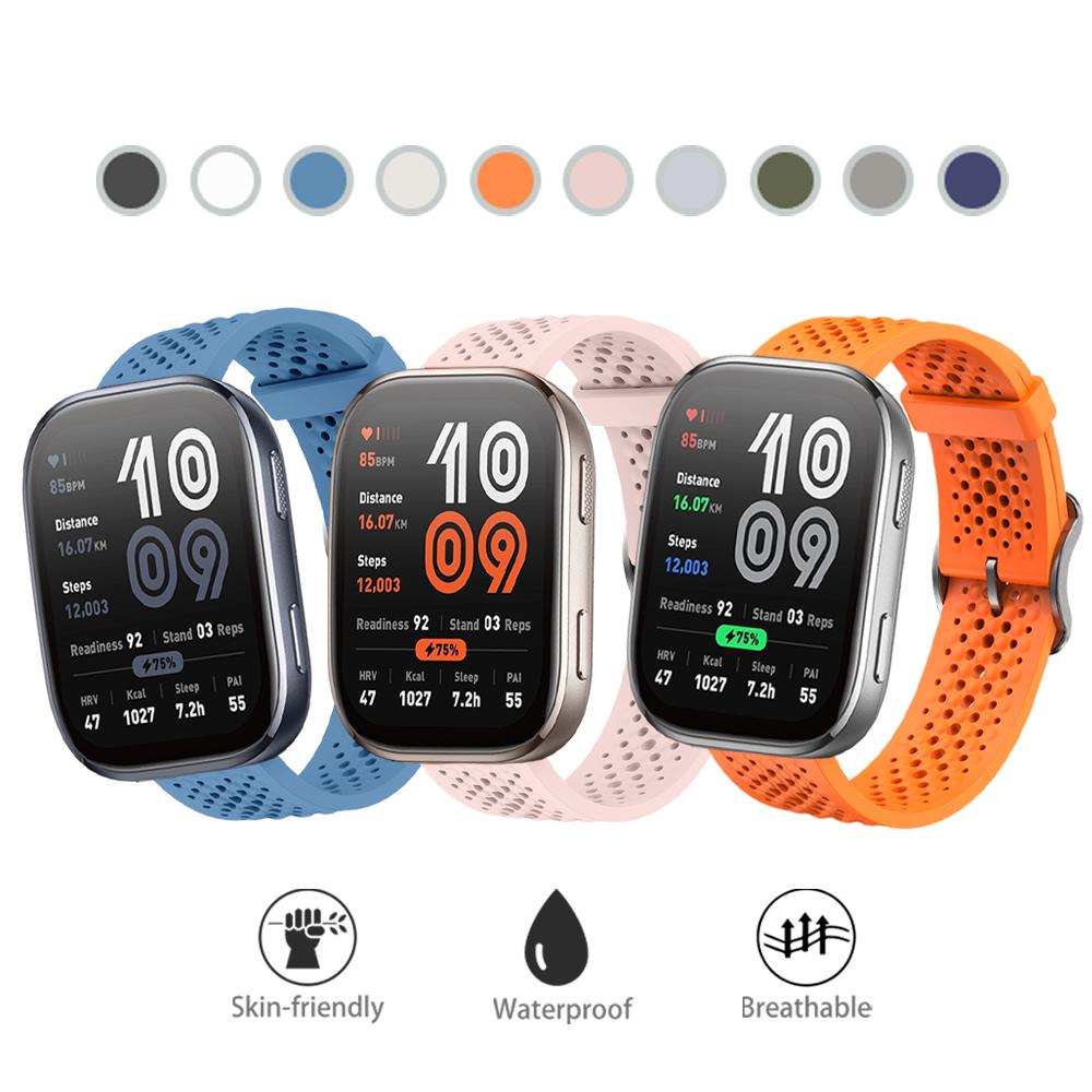 Silicone Band Strap for Amazfit Bip 6 Original Watchband 22mm Universal Replacement Bracelet for Amazfit Balance/Cheetah Pro
