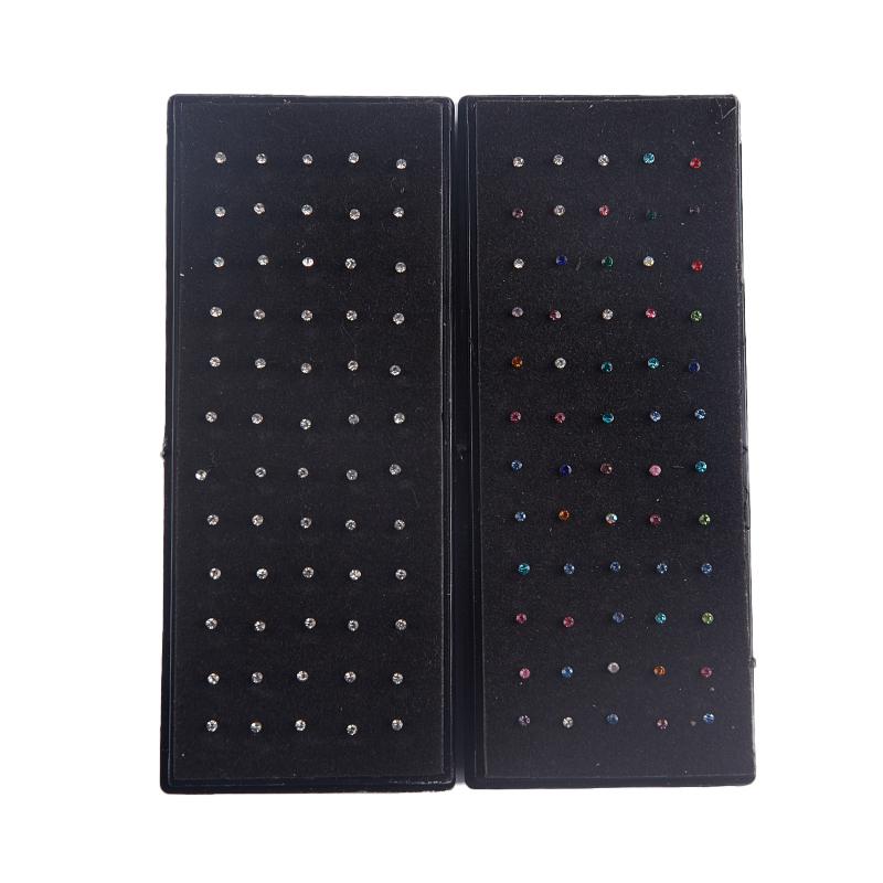 60 szt. prostych kolczyków do nosa zakrzywionych zestaw kolczyków do nosa zestaw kolczyków do nosa zagiętych