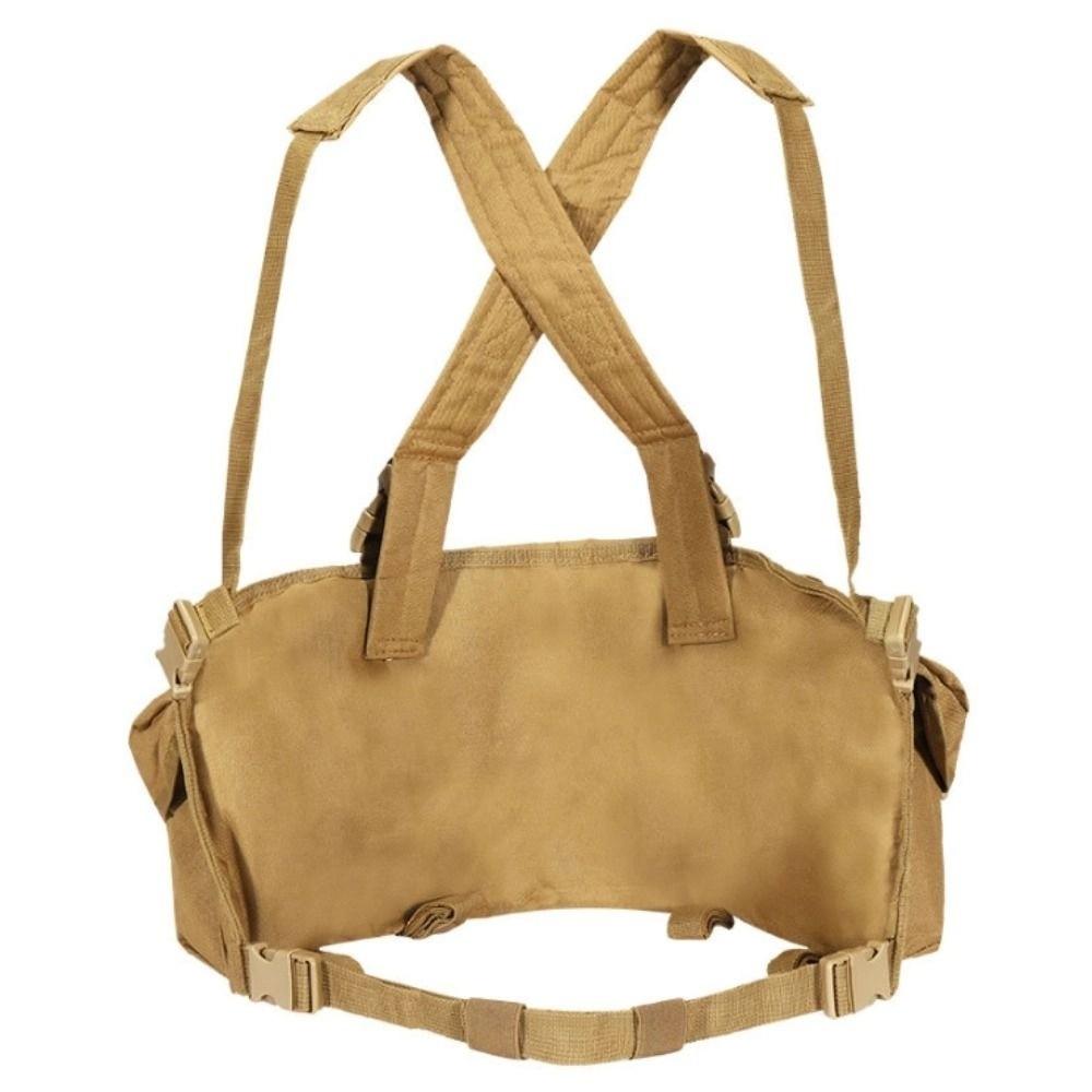 Large Capacity Climbing Chest Pocket 6-pockets Travel Storage Vest Bag Outdoor Vest Bag Hiking