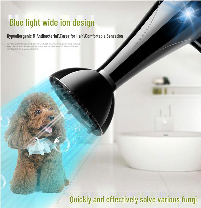 Vysoce výkonný, nízko hlučný fén na srst pro psy a kočky s péčí o negativní ionty