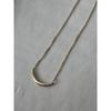 Used Ete K10YG Layer Crescent Moon Necklace Ete Necklace 10K Gold Simple