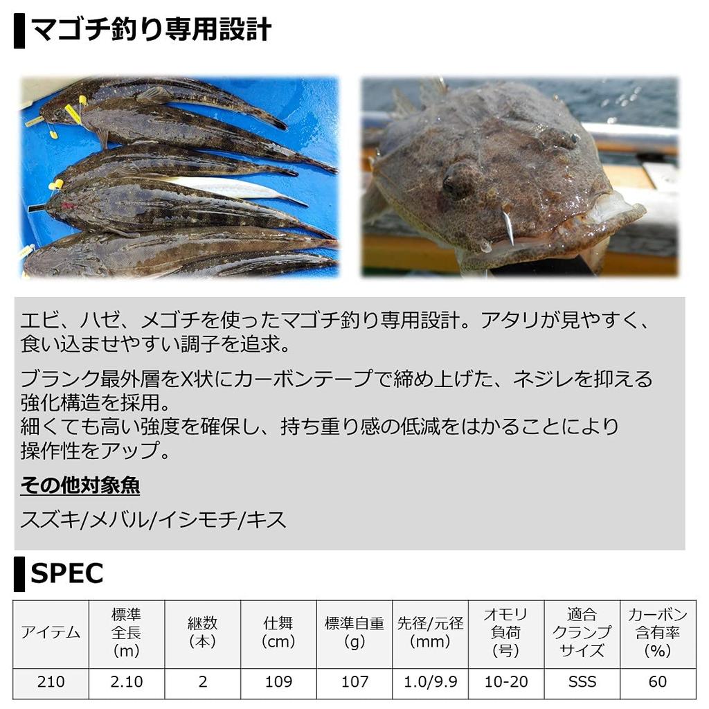 Daiwa 21 Flathead X Parallel Action 210R, Joint, 73