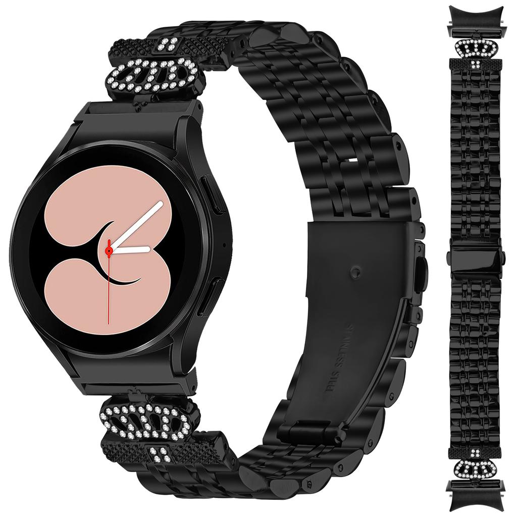 Watch Band with Quick Release Connector For Samsung Galaxy Watch7 44mm/40mm 7-Bead Rhinestone Crown Strap
