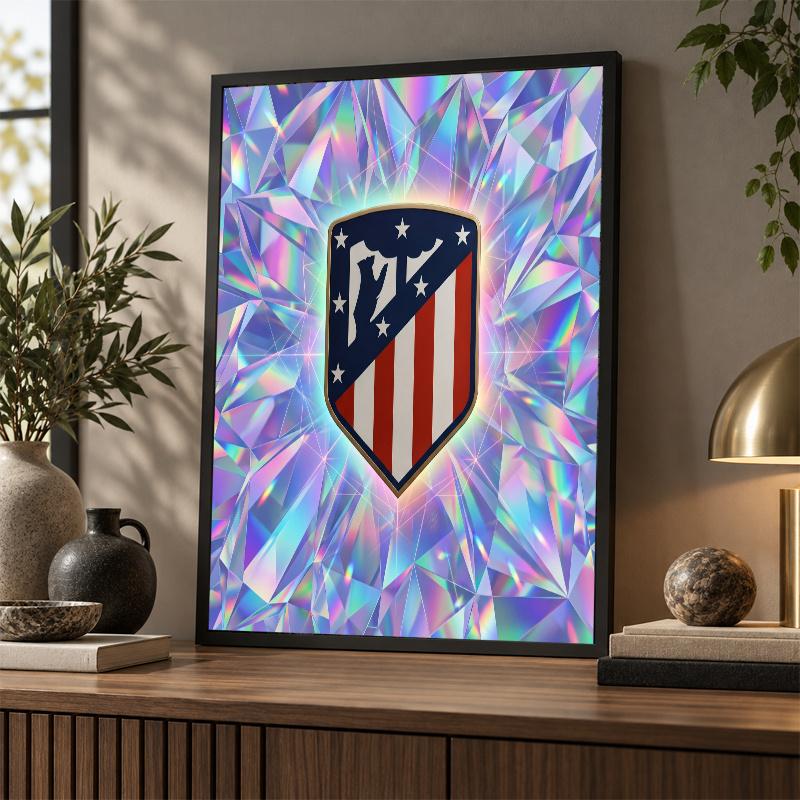 Atletico Madrid Diamond Painting Kit 5D Full Drill DIY Diamond Mosaic Wall Art Home Decor