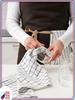 Kitchen towel 45x60 4 pcs linen texture cotton white, black