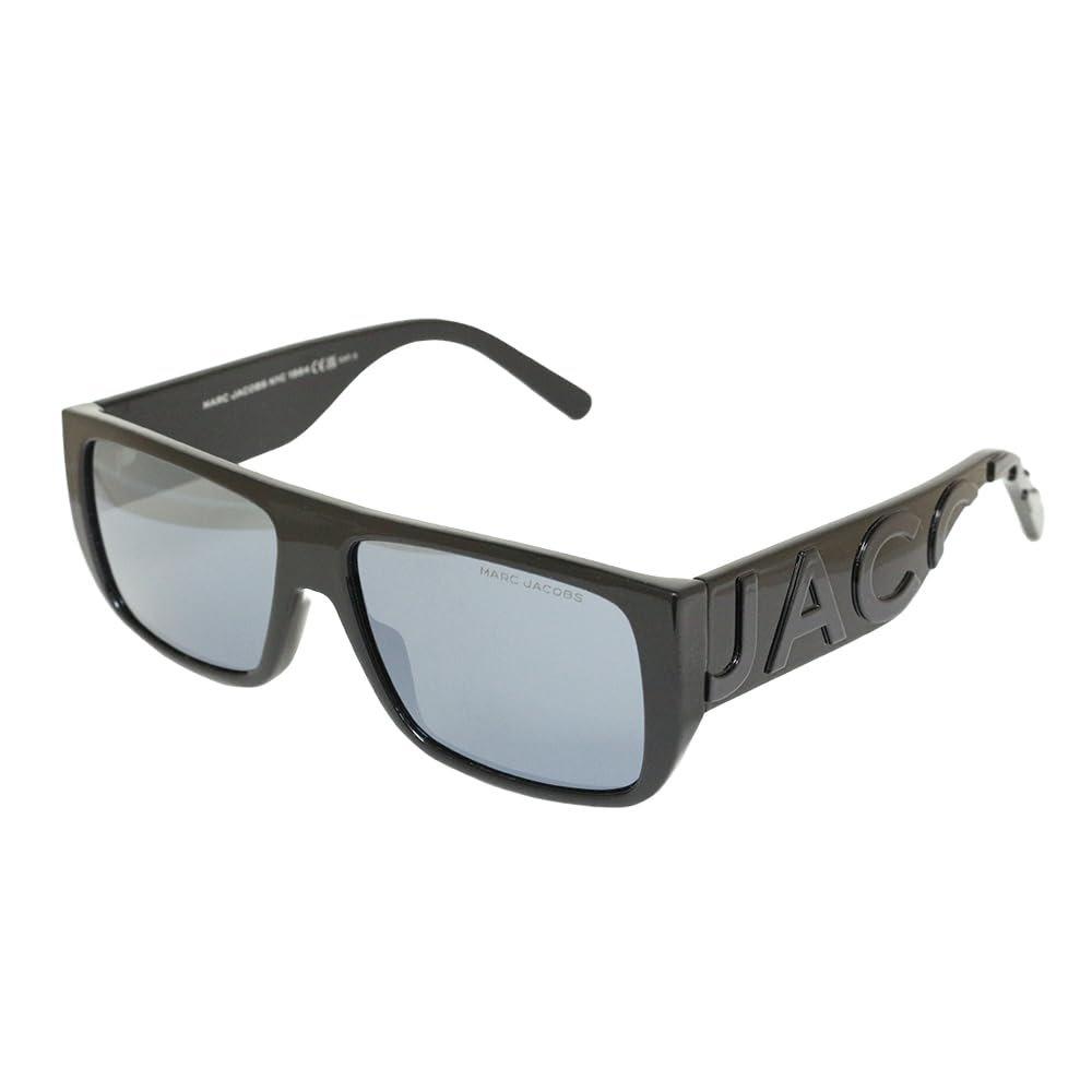 Marc Jacobs Sunglasses MARC LOGO 096/S Black Thick Temple Embossed Logo Eyewear