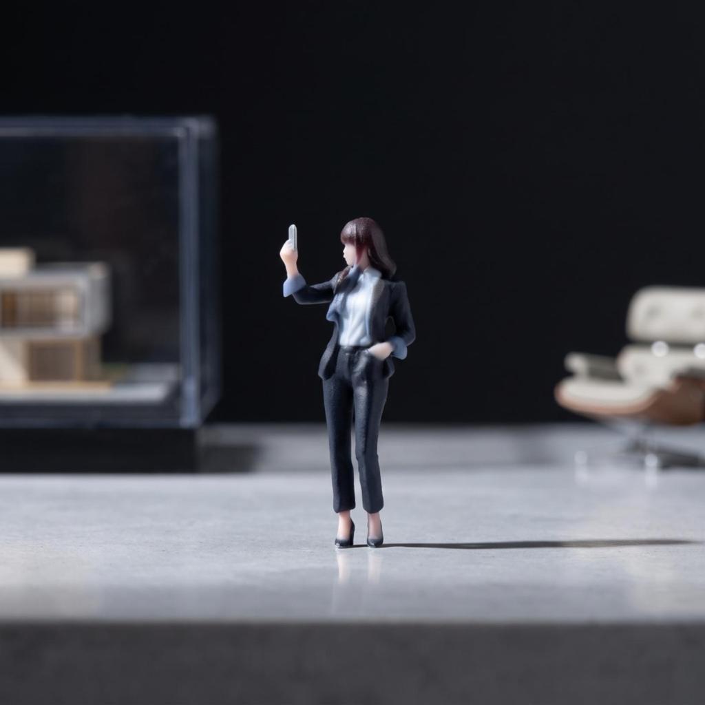 Realistic Miniature Business Figure | Hand-Painted, Tiny, People
