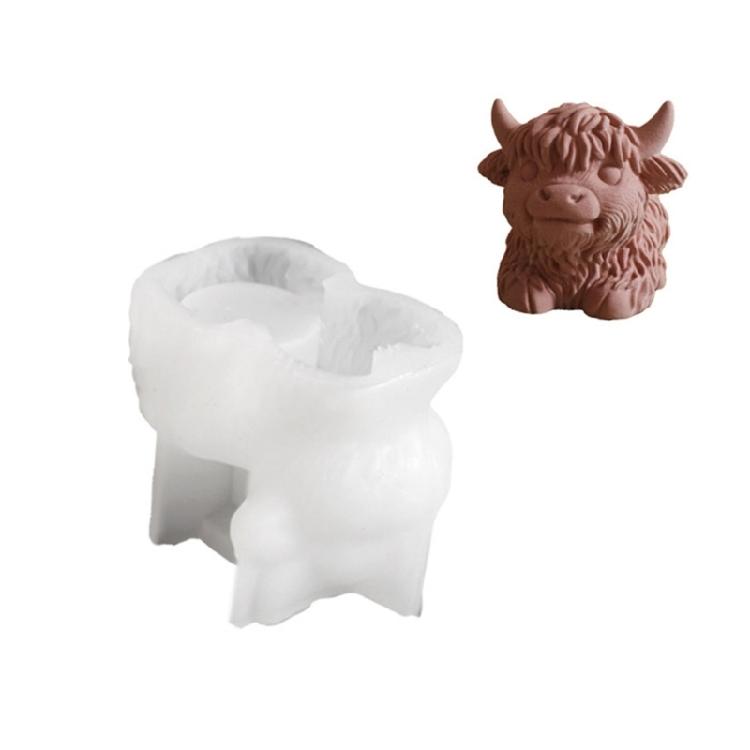Yak Head Statue Silicone Candle Molds for Epoxy Resin Handmade Candle Soap Potted Plant Vase Home Decoration