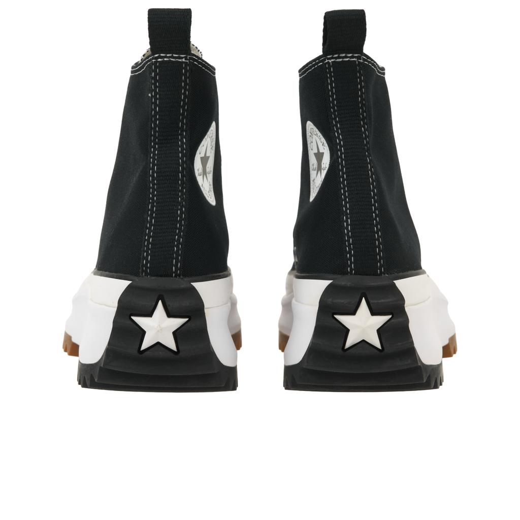 Converse Run Star Hi Schwarz Unisex Sneaker Weiß Gummi 166800C
