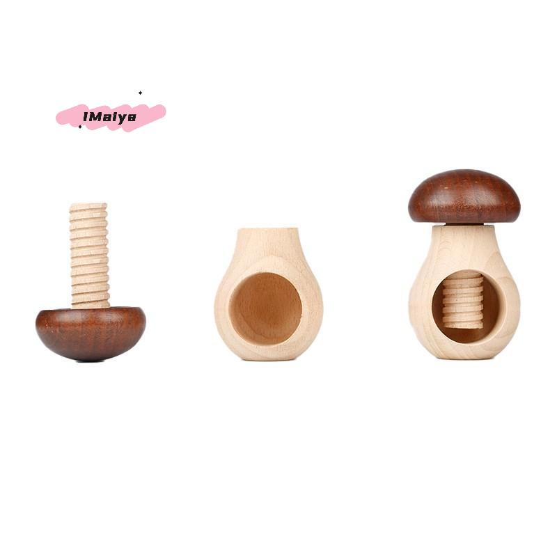 Mushroom Shaped Nutcracker Multifunctional Kitchen Tool Adjustable Nut Tongs for Easy Cracking Suitable for Walnuts Pecans Use