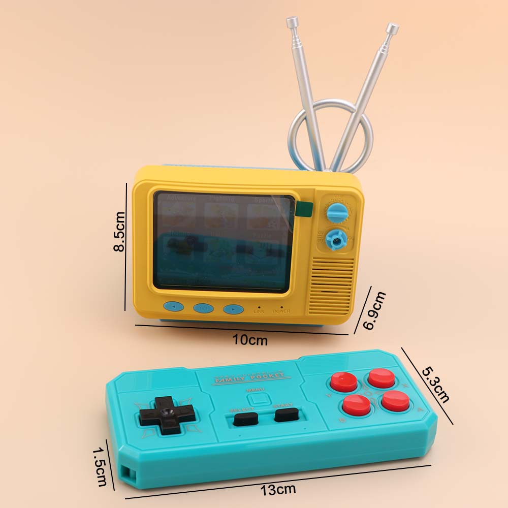 Built-in 339 Games Retro Bookshelf TV Console Wireless Controllers Handheld TV Game Kids Gift
