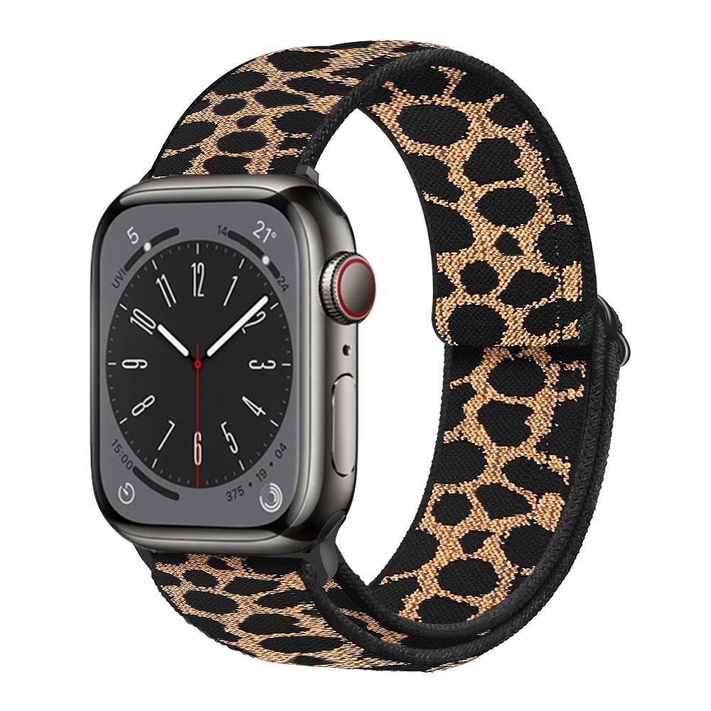

Nylon Elastic Strap for Apple Watch Band 44mm 40mm 46mm 42mm 49mm 45mm 41mm Women s bracelet iWatch Series 10 Ultra 9 8 7 6 5 SE S10 42mm-38 40 41