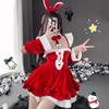 Adult Women Xmas Santa Claus Christmas Red Dress New Year Cosplay Costumes Role Play Outfit