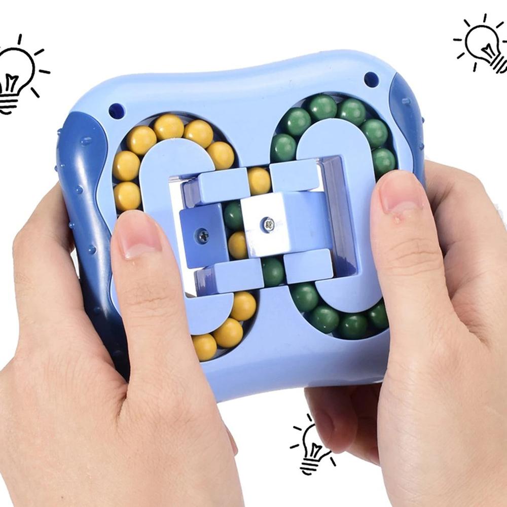 3D Cylinder Magic Bean Puzzle Cube Rotate Slide Gyro Fidget Toy Spinner Ball Anti Stress Fingertips Iq Games For Kid Adult