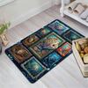 Underwater Fish Gallery Pattern Rug Floor Mat for Living Room or Bedroom Soft and Comfortable Carpet a Gift for Birthday and Holiday.
