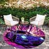 1pc Soft, Absorbent & Non Slip Speeding car Round Rug Soft Circle Rug for Living Room & Bedroom Decor, Chair Mats, and Unforgettable Home Gi