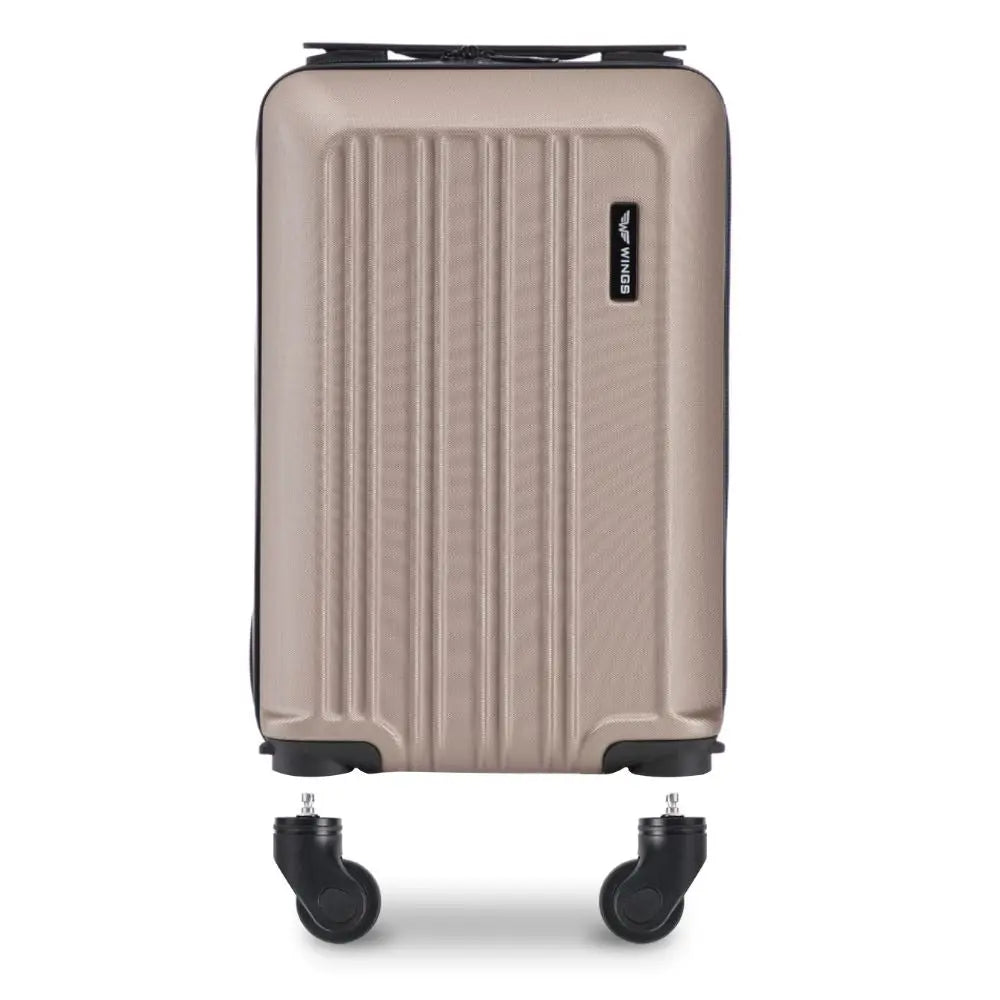 Wings Free Carry On Harrier Champagne Cabin Suitcase