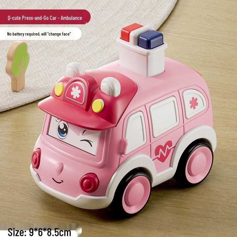 Cross-Border Inertia Pull-Back Toy Car for Toddlers, Educational Toy for Ages 0-3