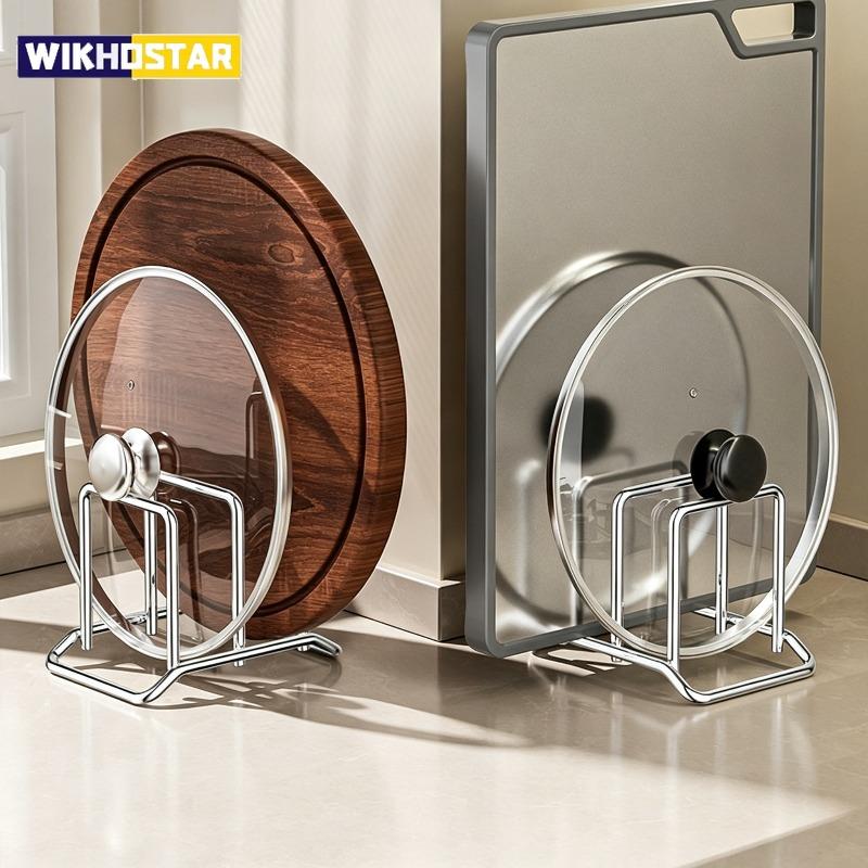 Household Stainless Steel Cutting Board Rack Cutting Lid Rack Board Storage Combination Space-saving Storage Rack