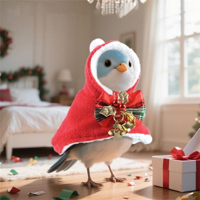 Fashionable Bird Capes With Cute Wing Soft Polyester Cloaks For Parrots Secure Outdoor Windproof Design