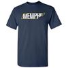 Memphis Basketball Bundesstaatsumriss Unisex T-Shirt - Marineblau