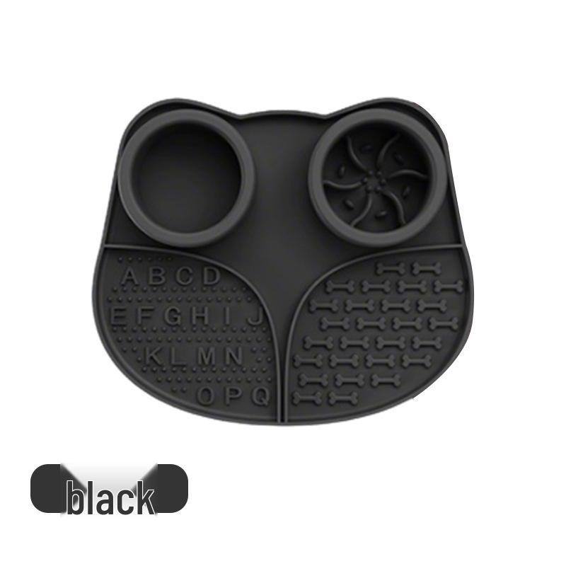 Tigela Alimentadora Lenta com Ventosa Anti-Engasgo - Silicone de Grau Alimentar, Tapete de Alimentação para Animais de Estimação de Fácil Limpeza