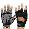 Multi-Sport Summer Half Finger Microfiber Hand Grip Gloves Breathable Anti-Slip UV Protection Wear-Resistant for Outdoor Sports Unisex&L чёрный