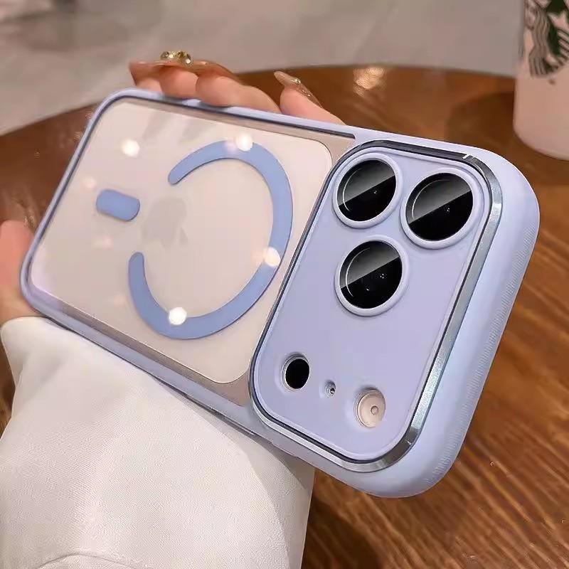 Применимо к магнитному чехлу для мобильного телефона Apple 17proMax, прозрачный, продвинутое ощущение, iPhone16 Европа, Америка и 15 противоударный защитный чехол
