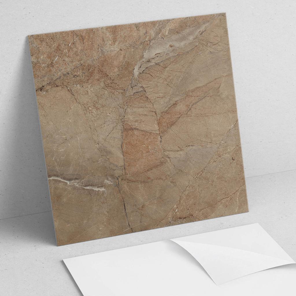 Package of Vinyl Floor Tiles Natural Stone Pattern 20X20X20 Cm