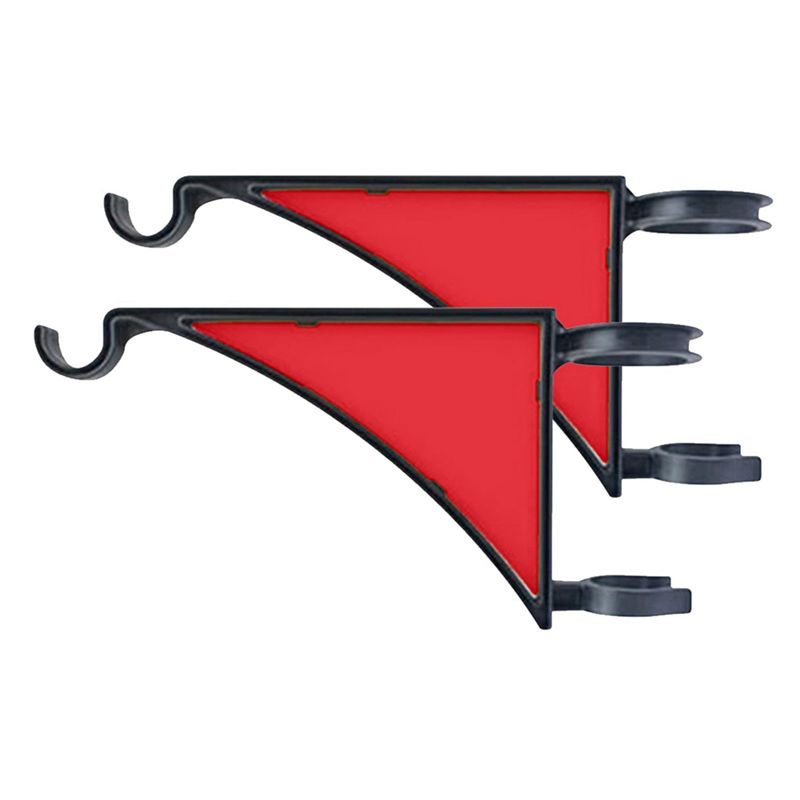 

Хорошие подвесы для растений, 2 шт. Подвесы на столб забора Для кормушек для птиц, цветочных горшков, фонарей, ветряных колокольчиков, Декор патио красный