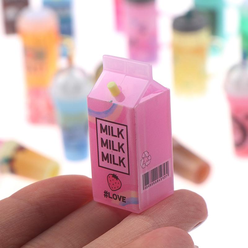 3Pcs/Set 1:12 Dollhouse Miniature Drink Bottles Juice Drink Doll Kitchen Toy