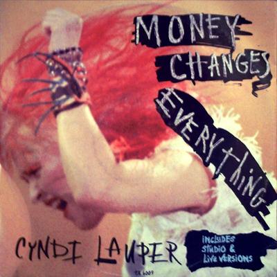 12-Zoll-Schallplatte CYNDI LAUPER Money Changes Everything TA6009 Portrait 1985 UK Europ Dance Electronica Gebraucht