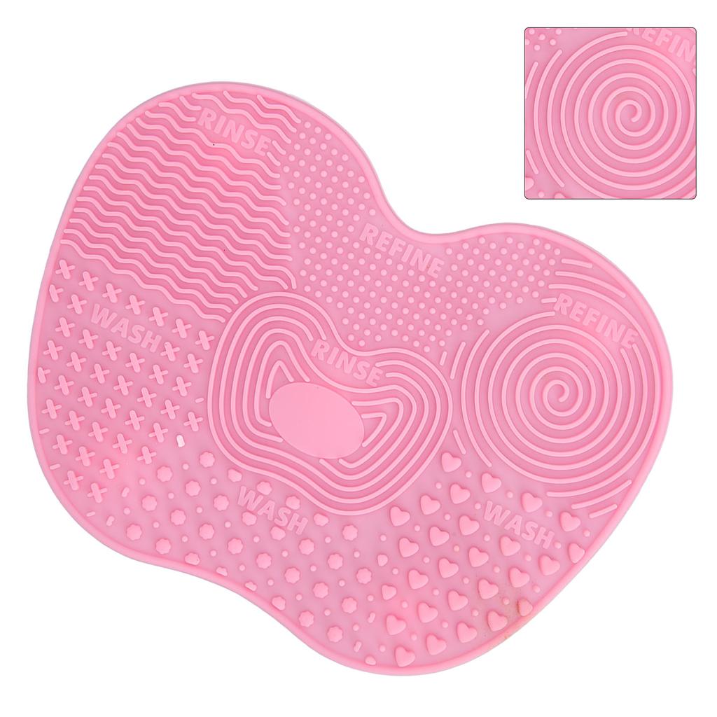 3pcs Makeup Brush Cleaning Mat Silicone Foldable Cosmetic Clean Brush Scrubber Pad with 5 Suction Cups