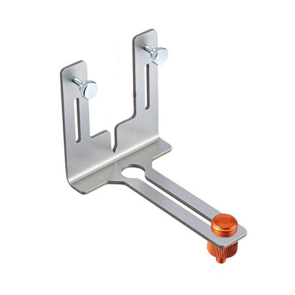 Portable Stainless Steel Level Bracket LBracket with 360 Degree Adjustable Pivot Mount for Home and Professional Use