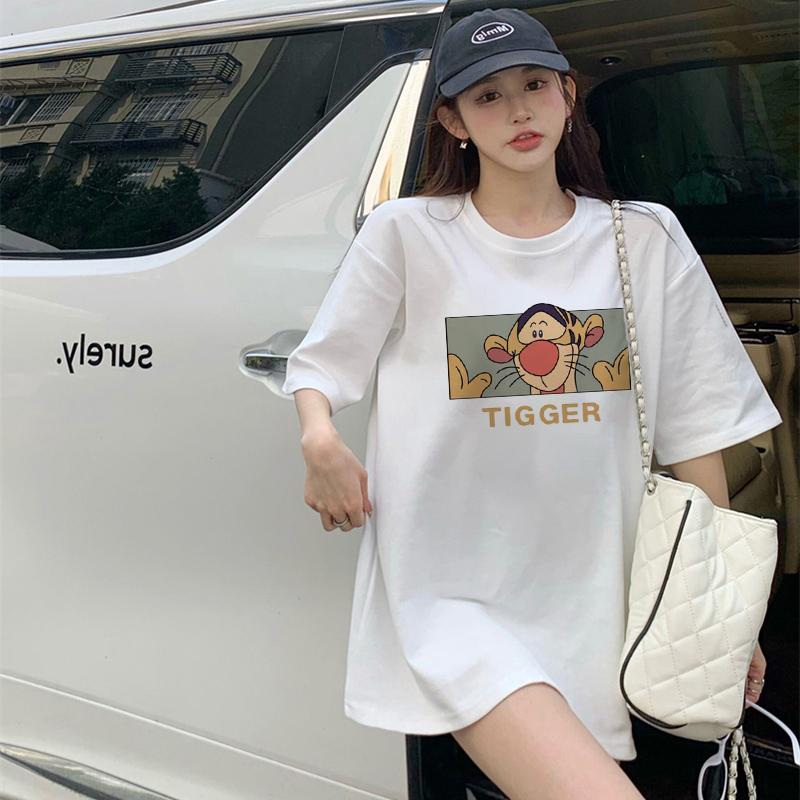 Black cotton short-sleeved t-shirt women's 2025 summer new design loose and thin unique top