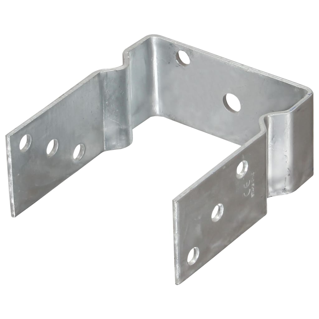 Vidaxl Post Anchors, 6 Pcs., Silver, 12 X 6 X 15 Cm, Steel
