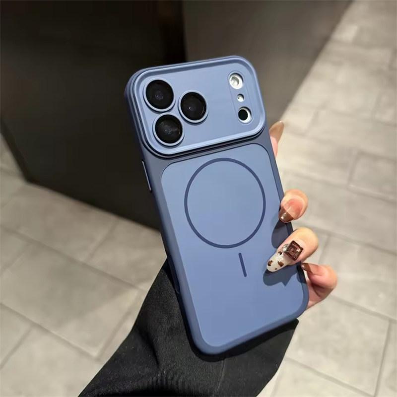 For Magsafe Magnetic Phone Case For iPhone Instantly Turn 17 16 15 14 Plus 13 Pro Max Wireless Charge Matte Non-slip Cover