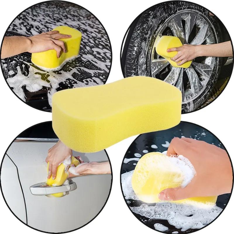 Car Wash Sponge Wipe 8-shaped Sponges Honeycomb Block Car Cleaning Waxing Tools High-density Absorbent Cleaning Sponges Block